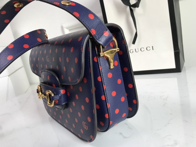 Gucci經典款女包 602204 古馳1955 Horsebit Bag 經典馬銜扣 Gucci爆款女士單肩斜挎包  gqy3830